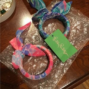 Lilly Pulitzer Vibrant Pink and Blue Bracelets
